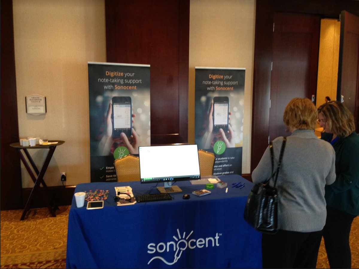 sonocent's tweet photo. Our team, @sonocent_dave & @sonocent_liam had a great time at #ATCON2016! Shame it had to end #ATCNE #ATPeeps #assistivetechnology #edtech https://t.co/yQyPOTmRp8