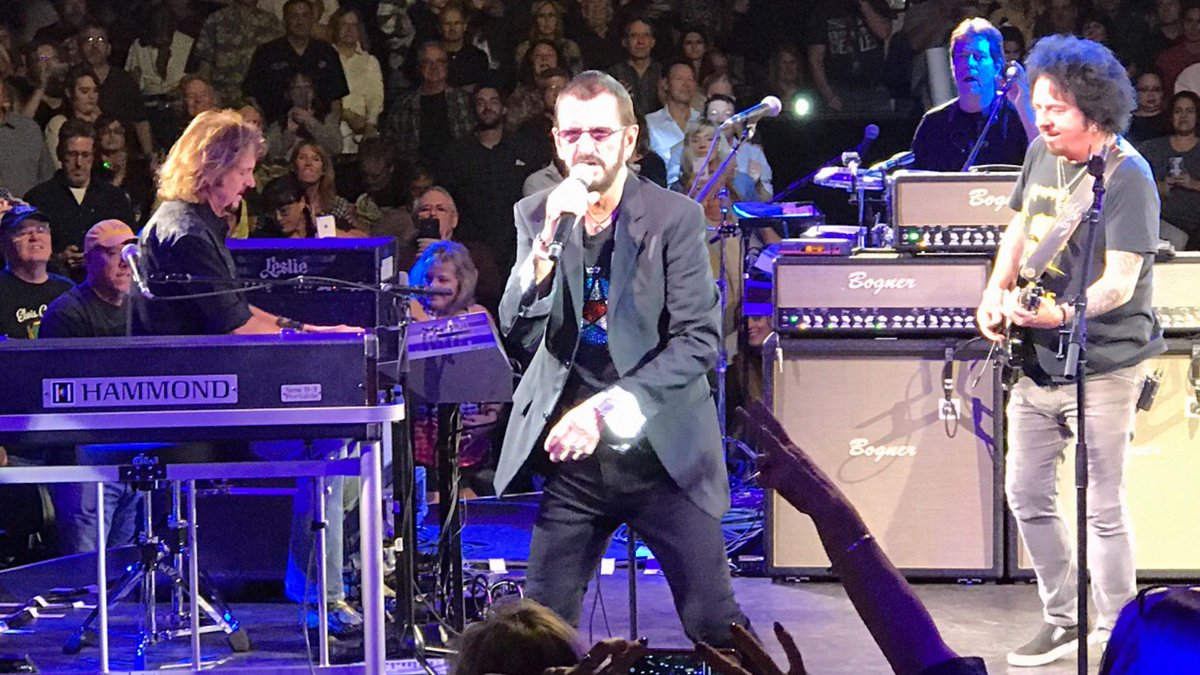 RocknAZ66's tweet photo. @ringostarrmusic concert last week! Superb to see Ringo Starr and his talented friends play!  #rocklegend @thebeatles https://t.co/G6YVhFZUPf