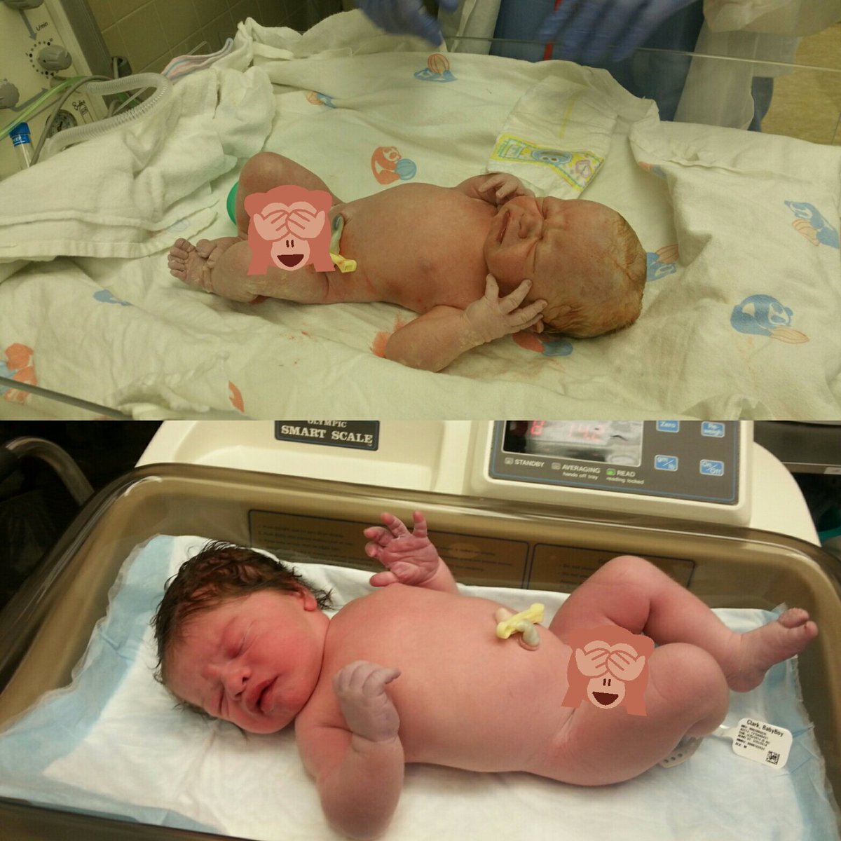 JoelClark3's tweet photo. @elipenny_22 both of my boys were born with full heads of hair too! https://t.co/bdtfJkCtei