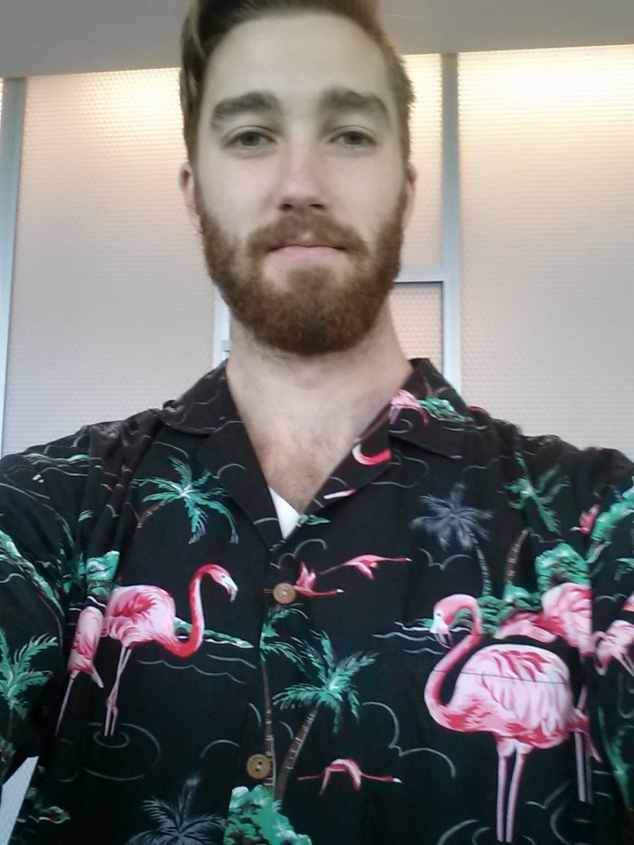 ZBoyle's tweet photo. @GUBLERNATION and more importantly dress to impress with your sunday best flamingo shirt. https://t.co/syrrIimYub
