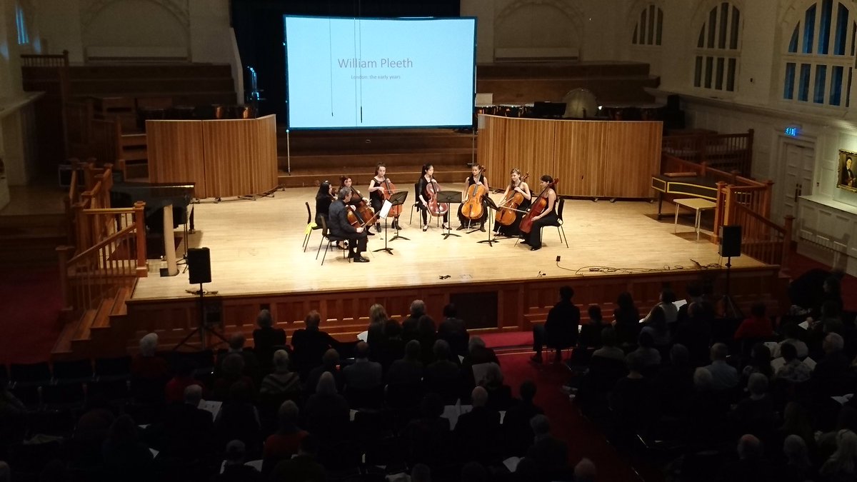 RCMLondon's tweet photo. Welcome to everyone visiting the RCM for our #WilliamPleeth day with @Londoncellos, packed full of talks, films and #cello performances https://t.co/5XRyxh3nOf