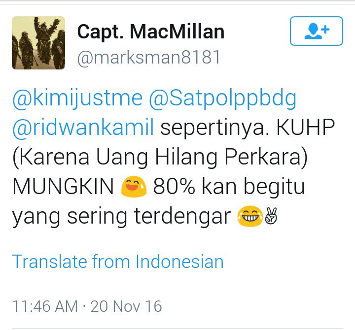 satpolppbdg1's tweet photo. @marksman8181 lain kali, ga usah nuduh, laporin aja. Ga semua org bisa terima https://t.co/9SxEaoQFMz