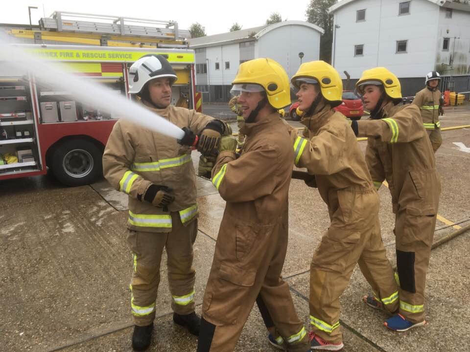 <a href="/Pastie1976/">Andy Cornford</a> <a href="/SussexCCC/">Sussex Cricket</a> @BHFRSlink Sussex County Cricket Club Academy learning about teamwork at Hove Fire Station earlier today. <a href="/Hoppo1664/">Carl Hopkinson</a>