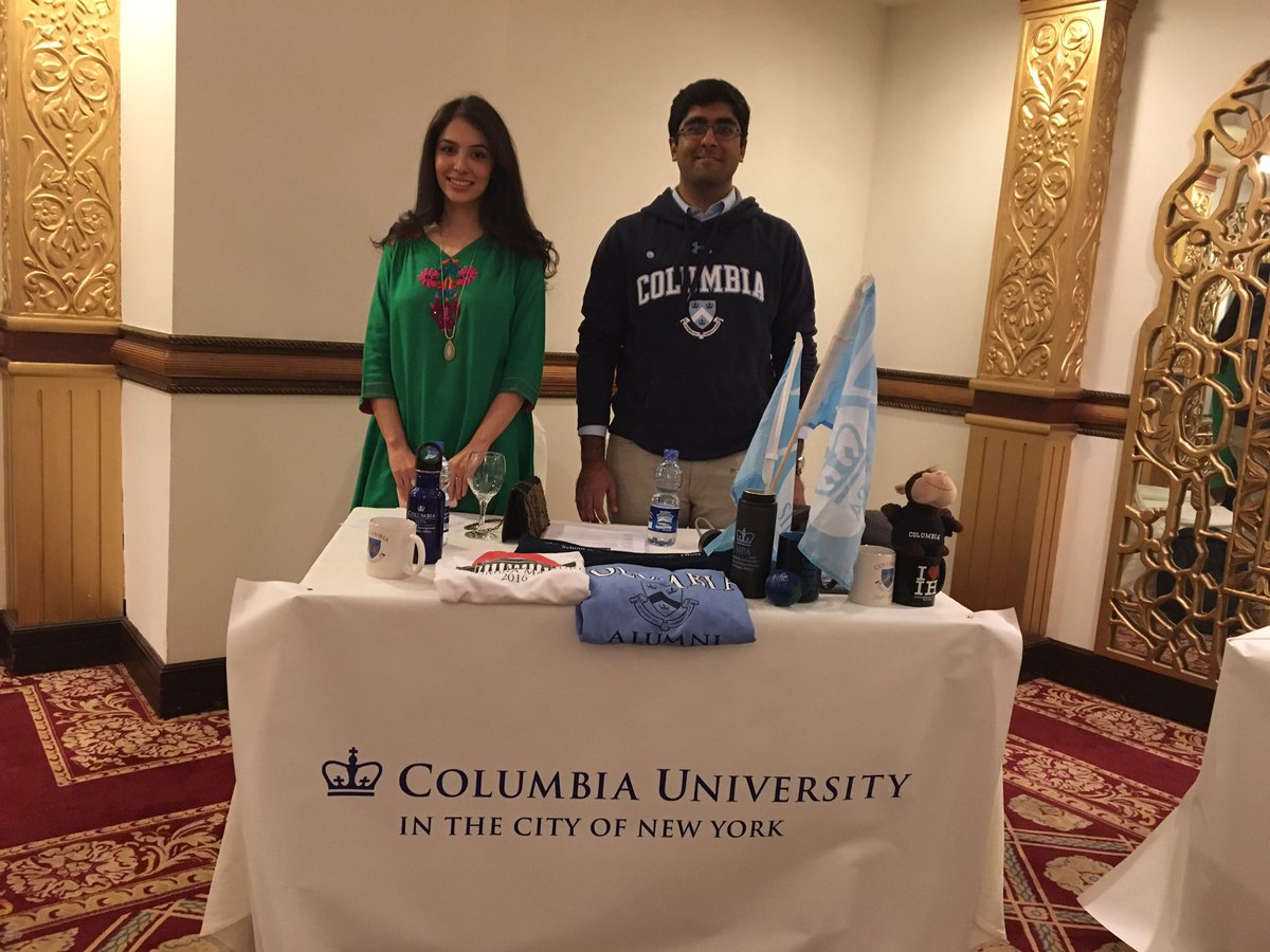 affanjaved's tweet photo. Representing @ColumbiaSIPA @Columbia at the @USEFP @FulbrightPrgrm @FulbrightSchlrs #Pakistan #SIPAlife @ColumbiaAlumniA #useducationfair https://t.co/Hm07OhHJpX