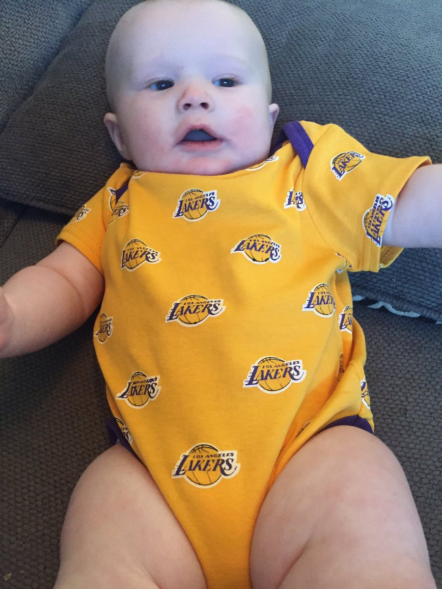 Jeanie Buss On Twitter Hello Little Lakers Baby Watch Your Team Take On Okc Thunder Tonight At Staplescenter