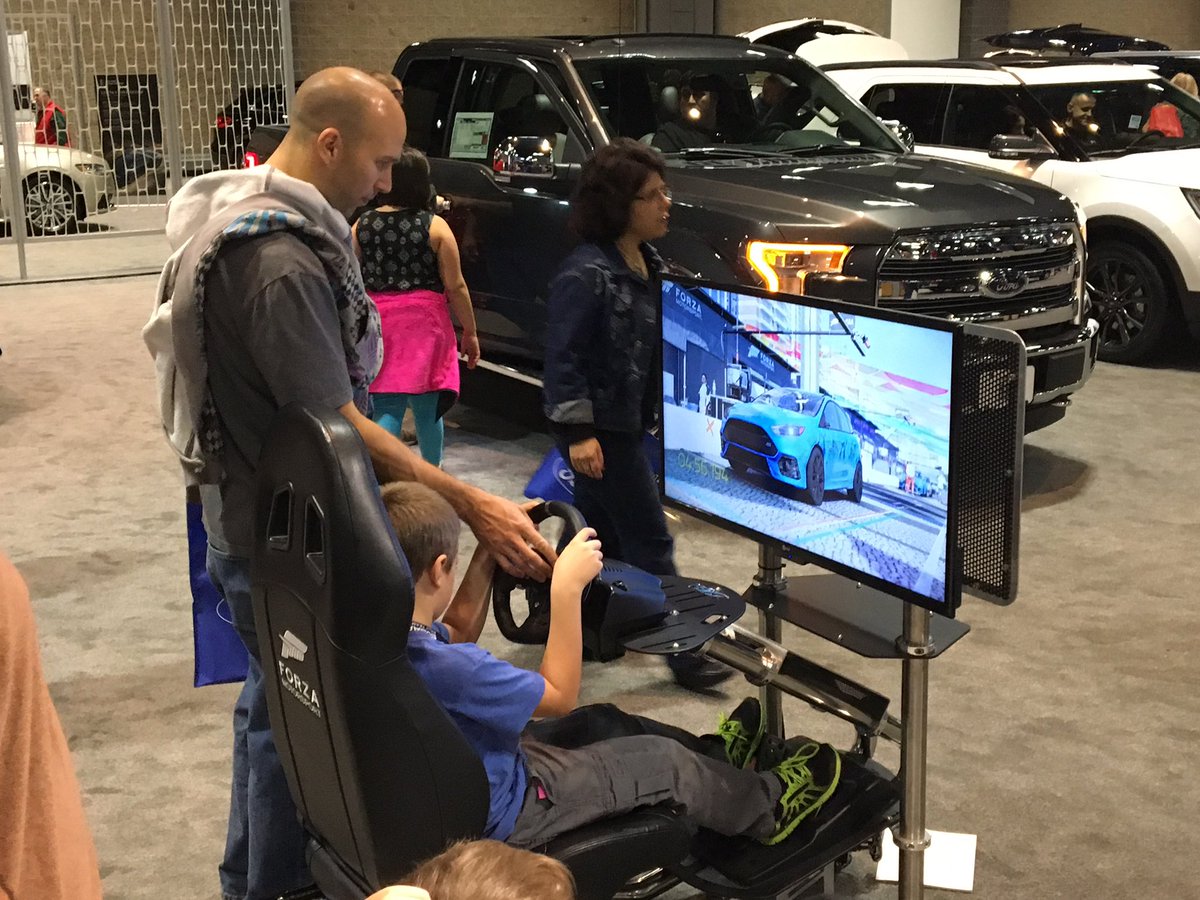 CTAutoShow's tweet photo. Escape to the last day of the @ConnAutoShow... @Ford #Escape, that is!  Free #Mustang pinball &amp; #videogames in the booth. https://t.co/LbNxzOqGFK