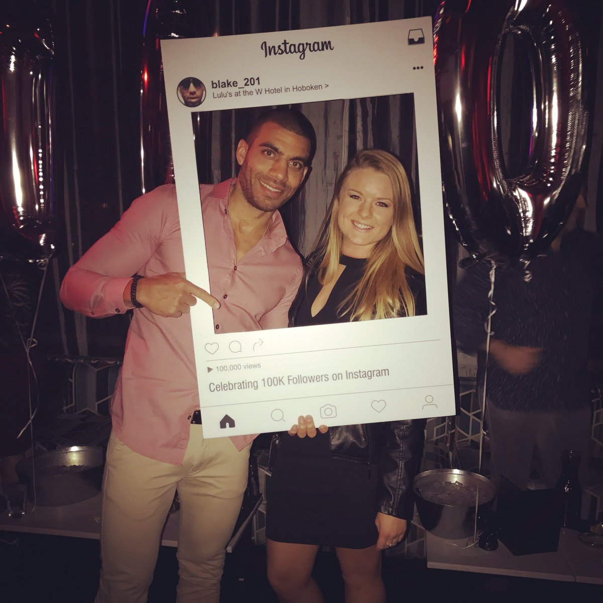 canicallyoublt's tweet photo. Last night at the #WHoboken celebrating @blake_201's 100K+ following with the rest of the @JVitamincandy team! https://t.co/vPgsb5KQKS