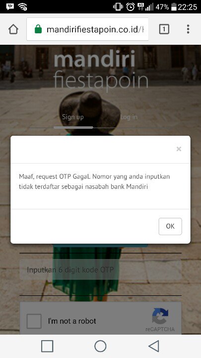 khaledtop's tweet photo. @mandirifiesta udah dicoba dan hasilnya seperti ini. Jd apa yg hrs dilakukan? Gmn bs dpt kode OTP nya? Itu no yg mo didaftarkan sama kok https://t.co/M2JnSj9oSw