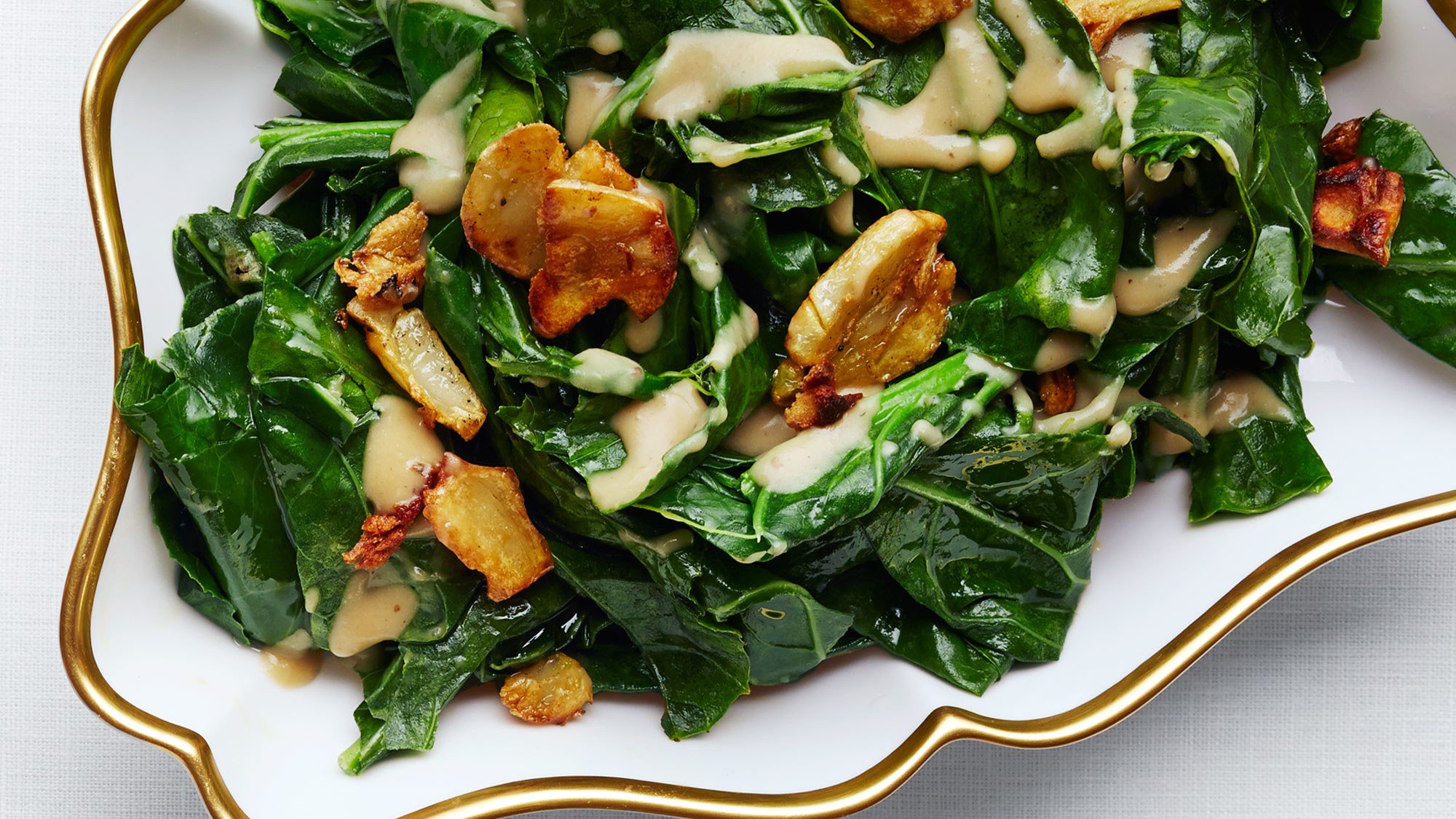 Салат с Collard Greens