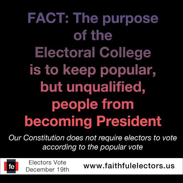 Faithful Electors (@faithfulelector) on Twitter photo Support our #FaithfulElectors to make another choice for the powerful office of <a href="/POTUS/">President Donald J. Trump</a> #hamiltonelectors #moralelectors Support our #FaithfulElectors to make another choice for the powerful office of <a href="/POTUS/">President Donald J. Trump</a> #hamiltonelectors #moralelectors