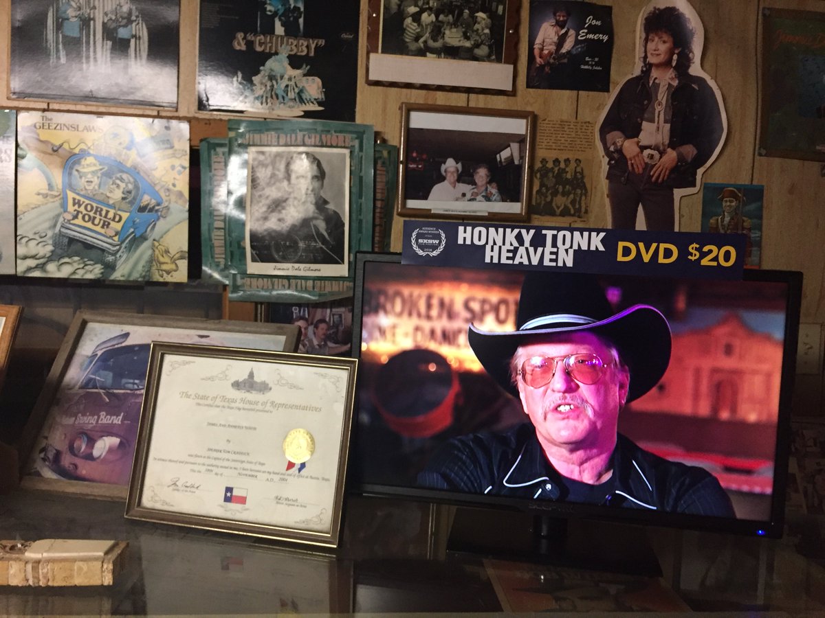 BrokenSpokeFilm's tweet photo. #BrokenSpokedancehall plays HONKY TONK HEAVEN on a loop.Why? Cuz James White says so. Get yours at: https://t.co/goWaV5084D https://t.co/pGFvly5FkH