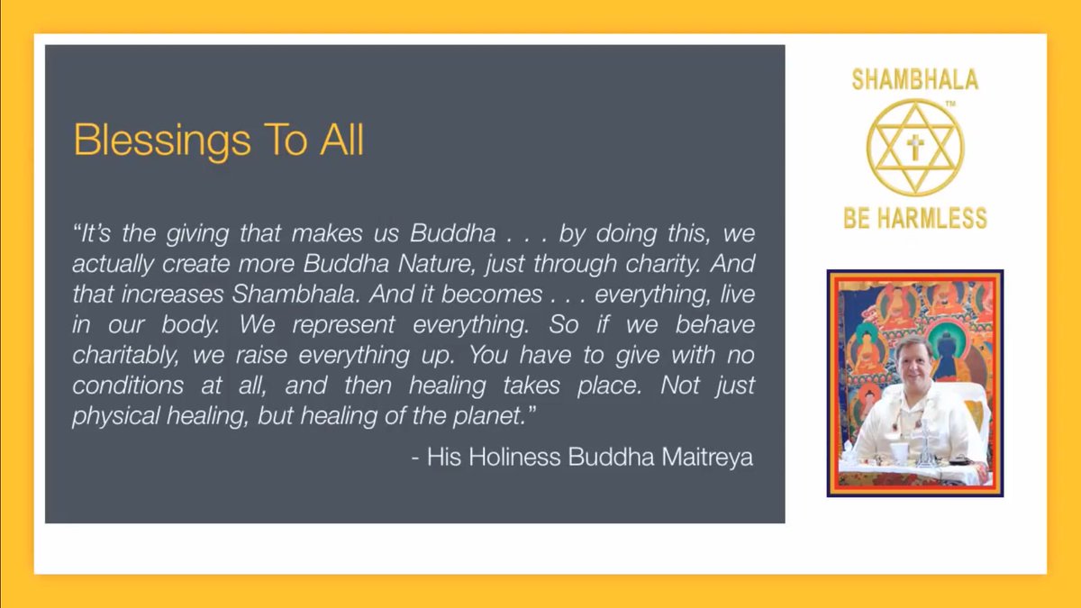 are2nd's tweet photo. #EARTHservice , @OMkindOM @trueOM #OmMeditation 
"Its the giving that makes us Buddha..healing of the planet" #BuddhaMaitreya #harmlessness https://t.co/D8NXGfWpgi