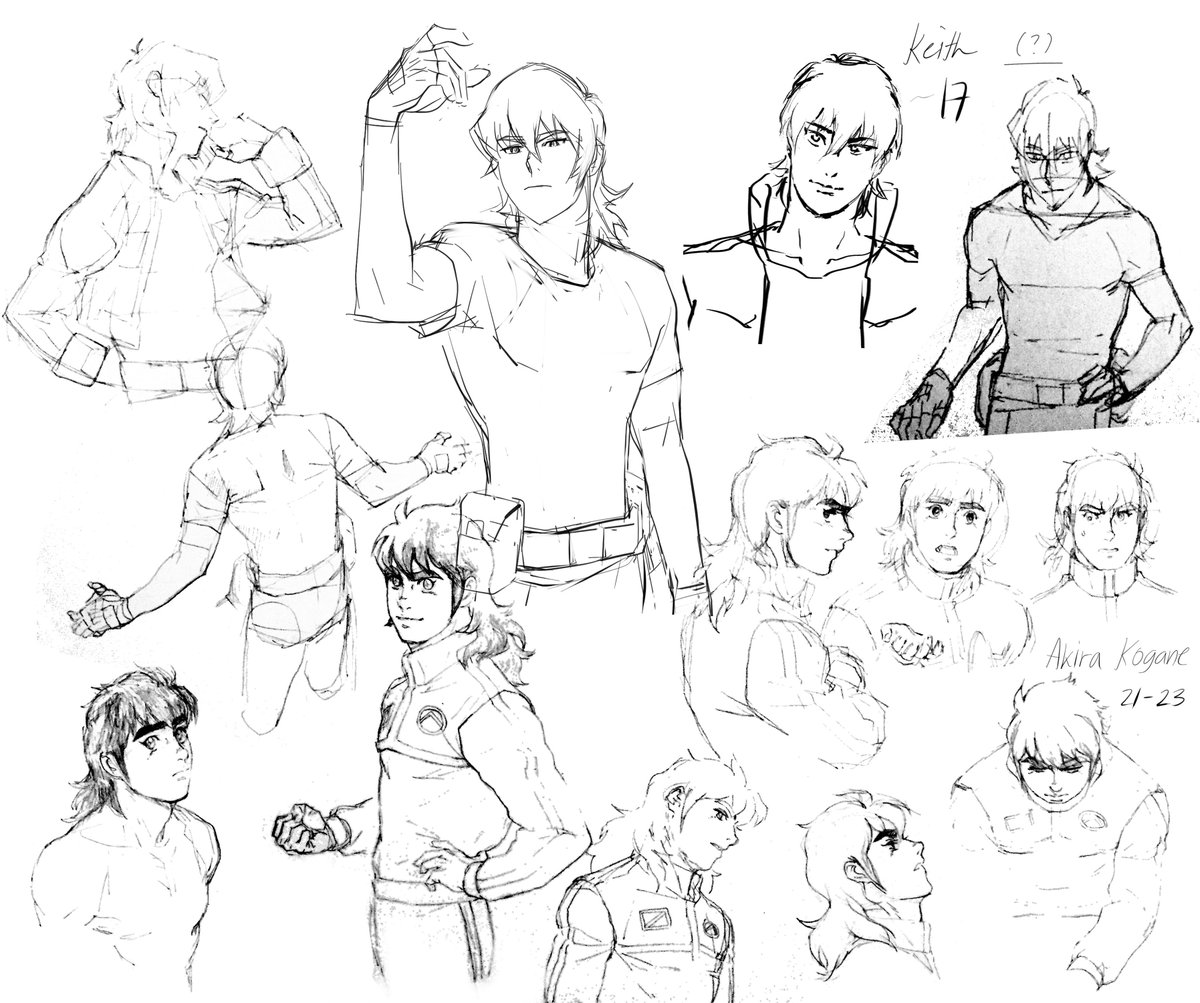 some vld keith and 80s keith sketches i had lying around 