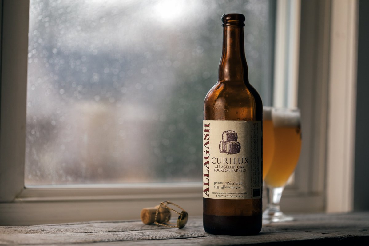 AllagashBrewing's tweet photo. Rainy day Curieux. https://t.co/P4F92vR1lV