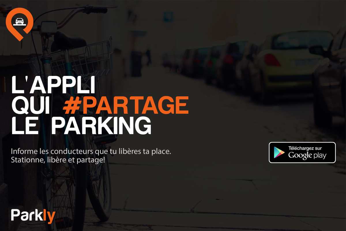 ParklyFr's tweet photo. Télécharge l'#appli gratuitement et rejoins la communauté PARKLY - #parking facile: https://t.co/LxjYcKZGVE https://t.co/gxTLqhD5Ma