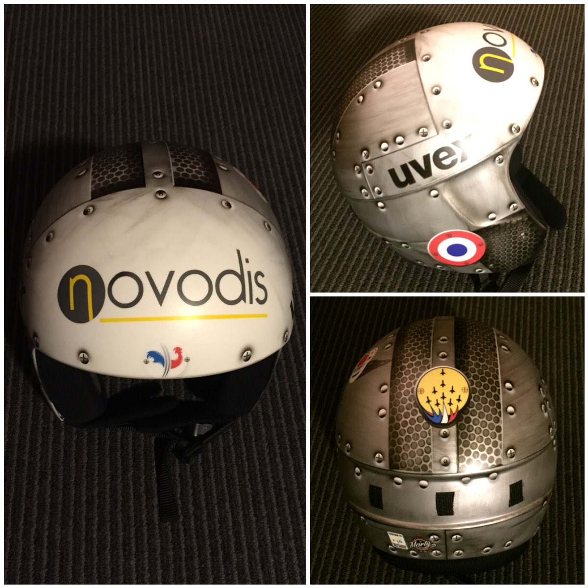 AdriTheaux's tweet photo. Voici le design de mon casque pour la saison 2016/2017. Merci #martydesign !
#novodis @PAFofficiel #airfighter https://t.co/2RM7Ga6zVB