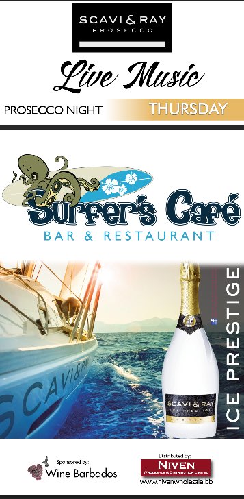 Prosecco party at surfers cafe Tuesday 30th November first 24 get prosecco individual bottle at half price