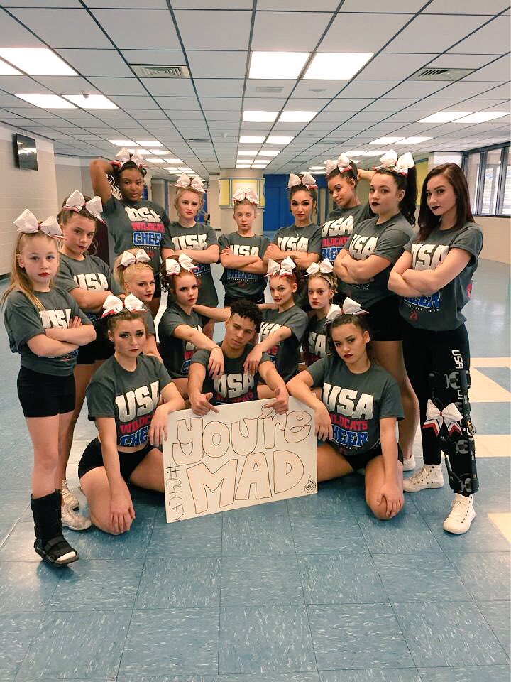 USAWildcatsC4's tweet photo. Started off the season with a bang! First step in our journey ❤️💣#c4cfy https://t.co/Qym9wX4Yz7