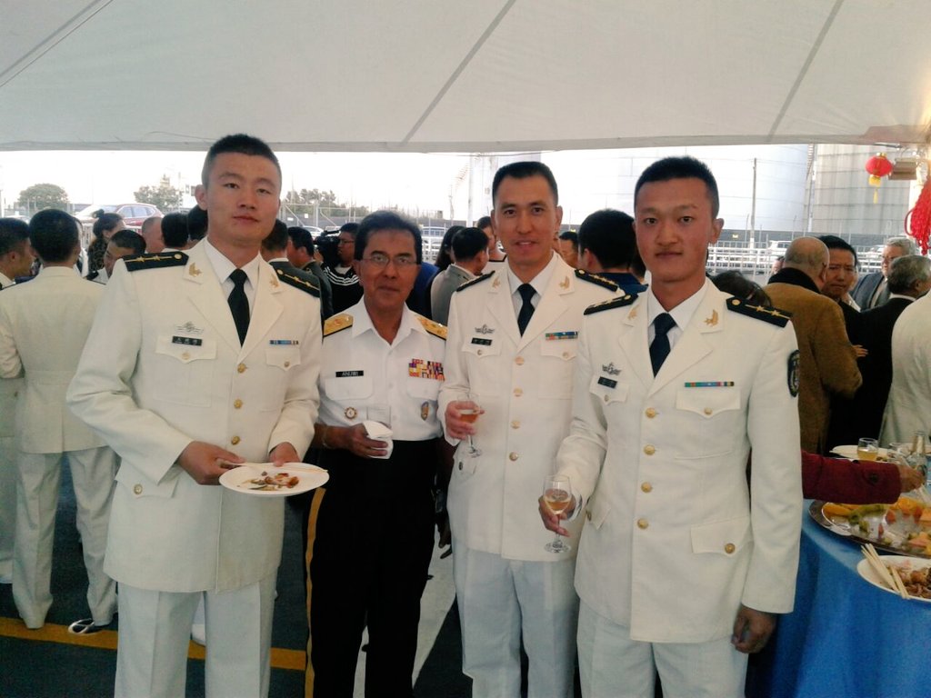 tldm_rasmi's tweet photo. Reception onboard PLAN YAN CHENG; International Naval Review, New Zealand #INR2016 #DefenceDiplomacy @1MinDef @nznavy @anuwihassan https://t.co/V8Uy5Npz6q