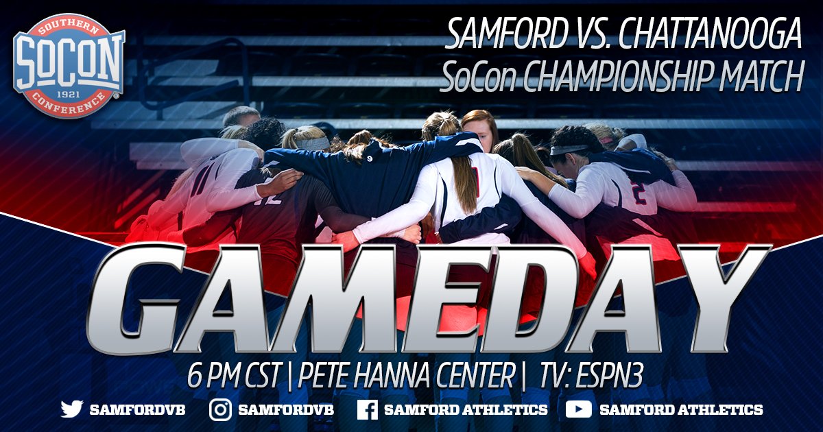 SamfordSports's tweet image. CHAMPIONSHIP DAY!! @SamfordVB plays in the SoCon Championship at 6PM tonight in the Pete Hanna Center!! Come cheer on your Bulldogs!