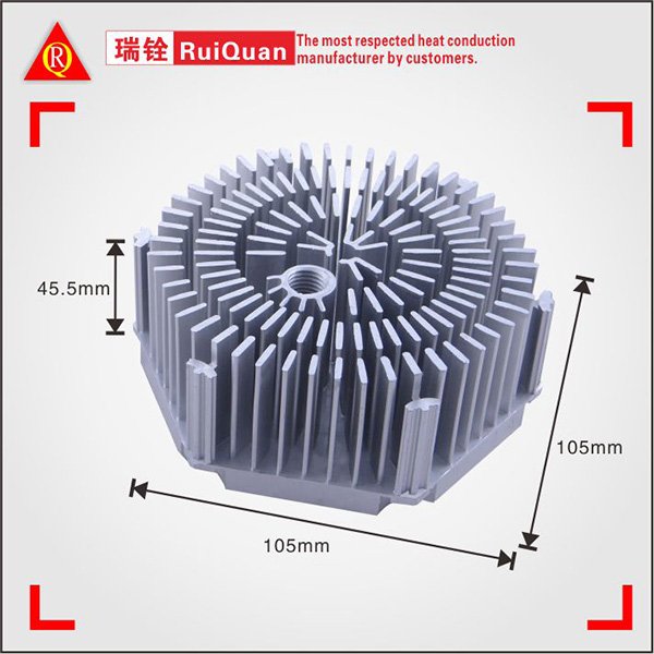 chinaheatsinkr3's tweet photo. High quality precision CNC machined Aluminum Sunflower heat sink for LED light. #heatsink #ledheatsink #leglighting #CNCmachined https://t.co/NPAvGq48Op