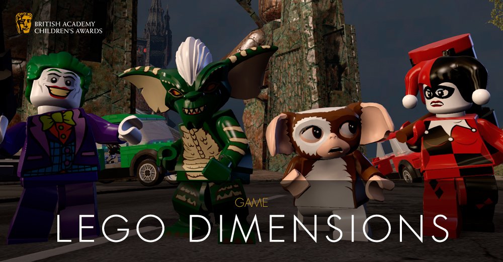 BAFTA's tweet photo. British Academy Children's Awards Game WINNER: LEGO Dimensions https://t.co/a2DwXMNg95 #BAFTAKids https://t.co/yeaGZpPz8g