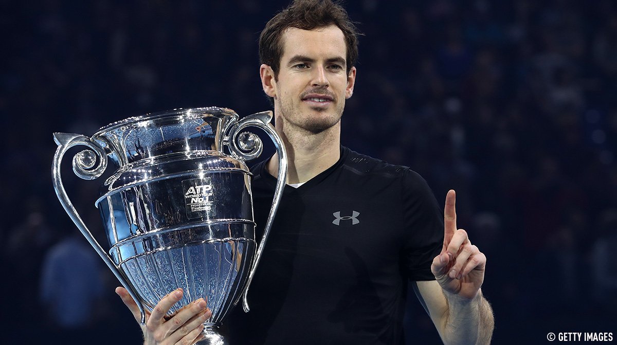 atptour's tweet image. ☝🏻🏆 What a way to end the year! @andy_murray Read: bit.ly/2gb5BSn  #ATPFinals