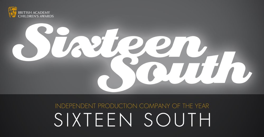 BAFTA's tweet image. British Academy Children&apos;s Awards Independent Production Company WINNER: Sixteen South bit.ly/2eDfXaT #BAFTAKids