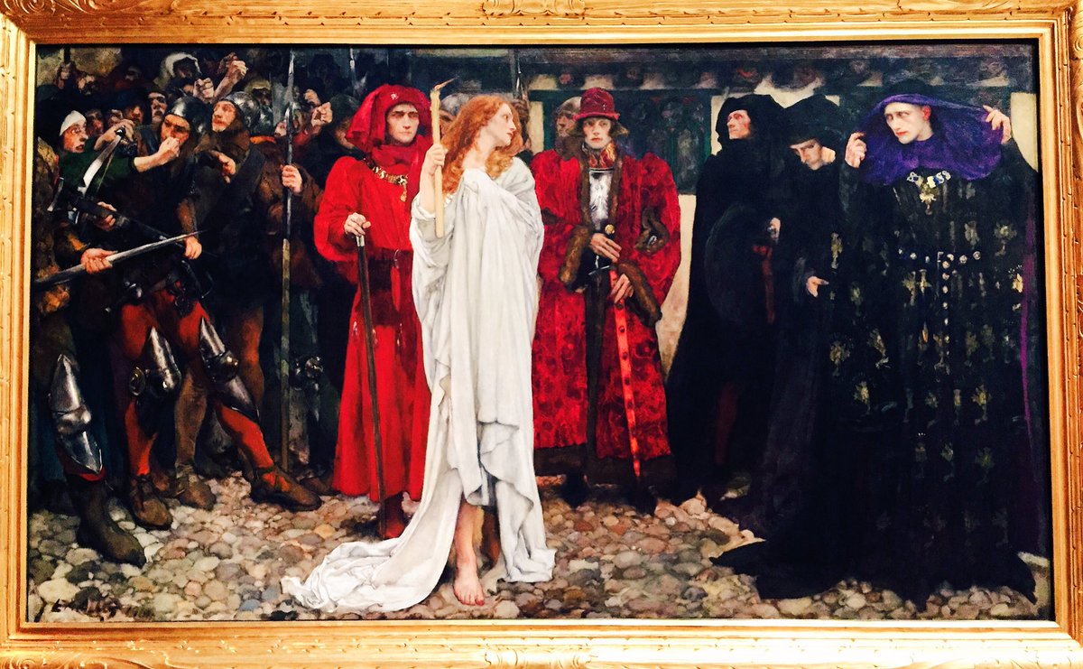 Come u, my lord, 2 c my open shame? Now thou dost #penance 2. The Penance of Eleanor of Gloucester by #EdwinAustinAbbey. @cmoa #Shakespeare