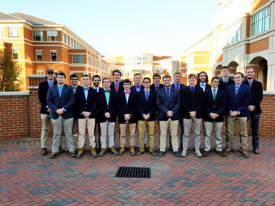 UNCCPhiSig's tweet photo. We would like to formally welcome Epsilon Class as newly inducted members into Phi Sigma Kappa Beta Octaton! #DamnProud https://t.co/6cYdQVl4BF