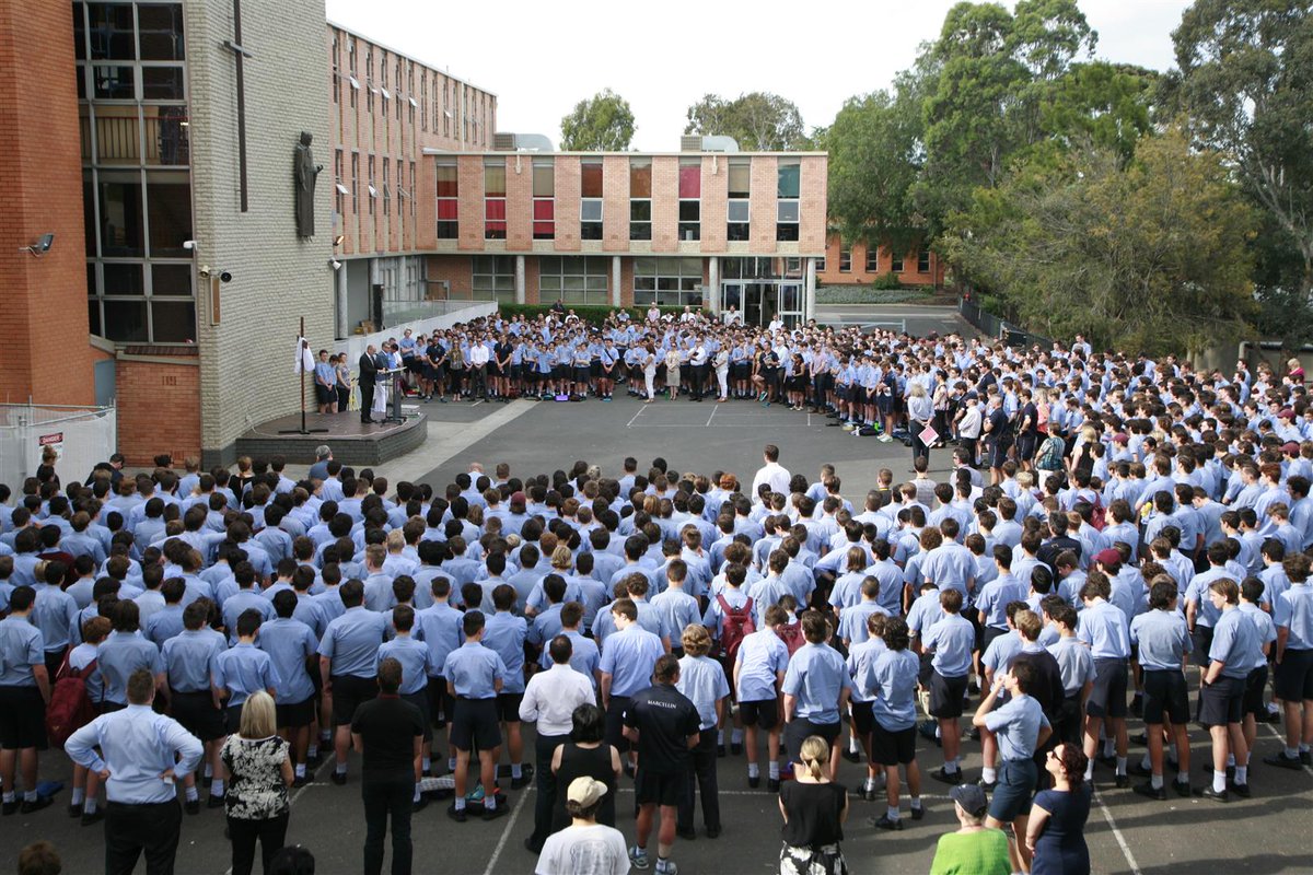 Marcellin's tweet photo. This morning our community gathered in prayer for Matthew and his family and friends. #ValeMatthew; in God’s eternal care. #RIPMatthew https://t.co/vV7eIEk9uE