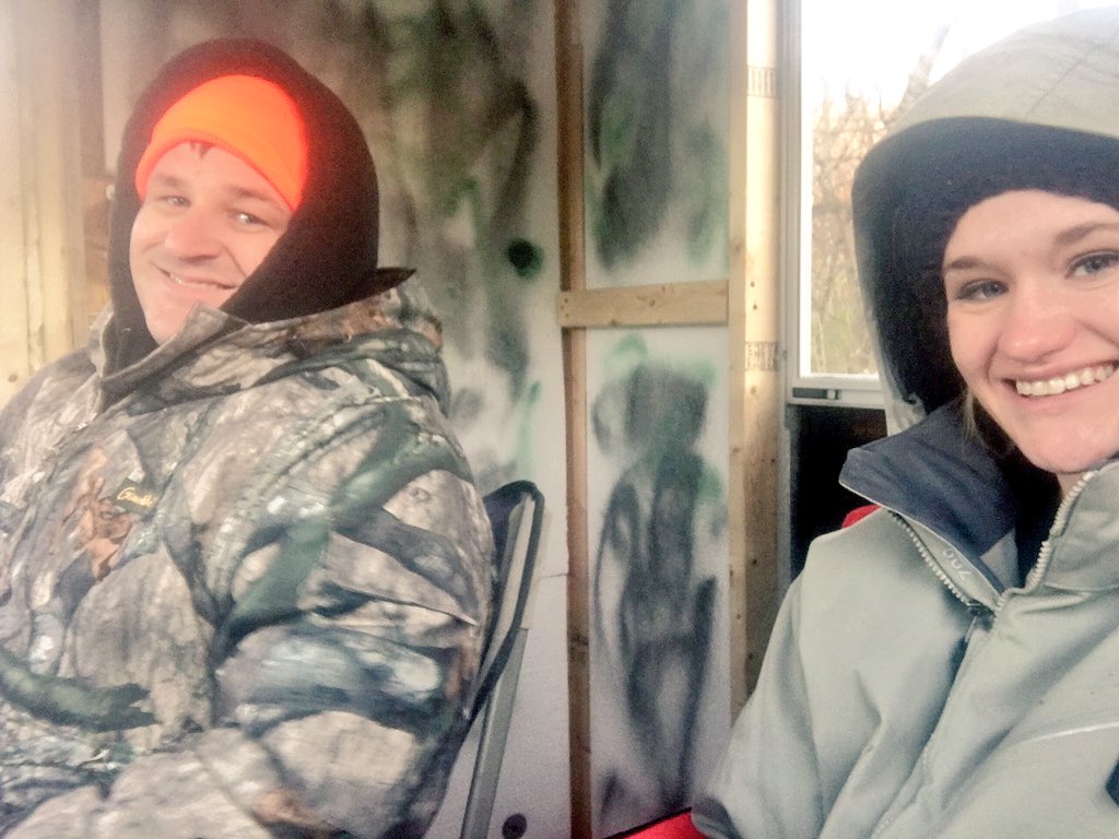 ekwiley's tweet photo. Spent the day hunting with @dwiley1223..maybe I'll be his good luck charm! https://t.co/EEh7uMtsA0