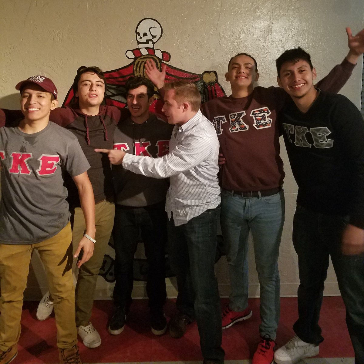 Congratulations to the 6 new initiates of the Alpha Omicron chapter of Tau Kappa Epsilon.