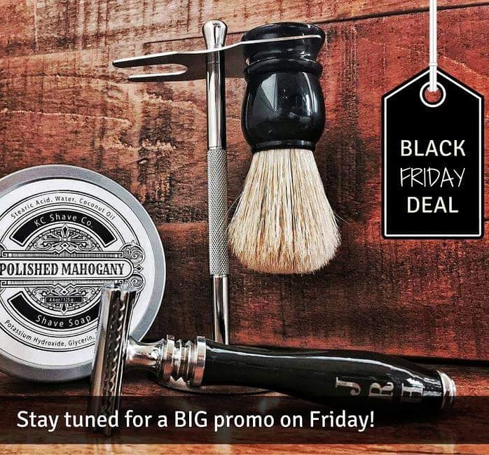 KCShaveCo's tweet photo. Great deals from Friday through Monday. #blackfriday #christmashift #giftsformen https://t.co/b64uU7zyLP