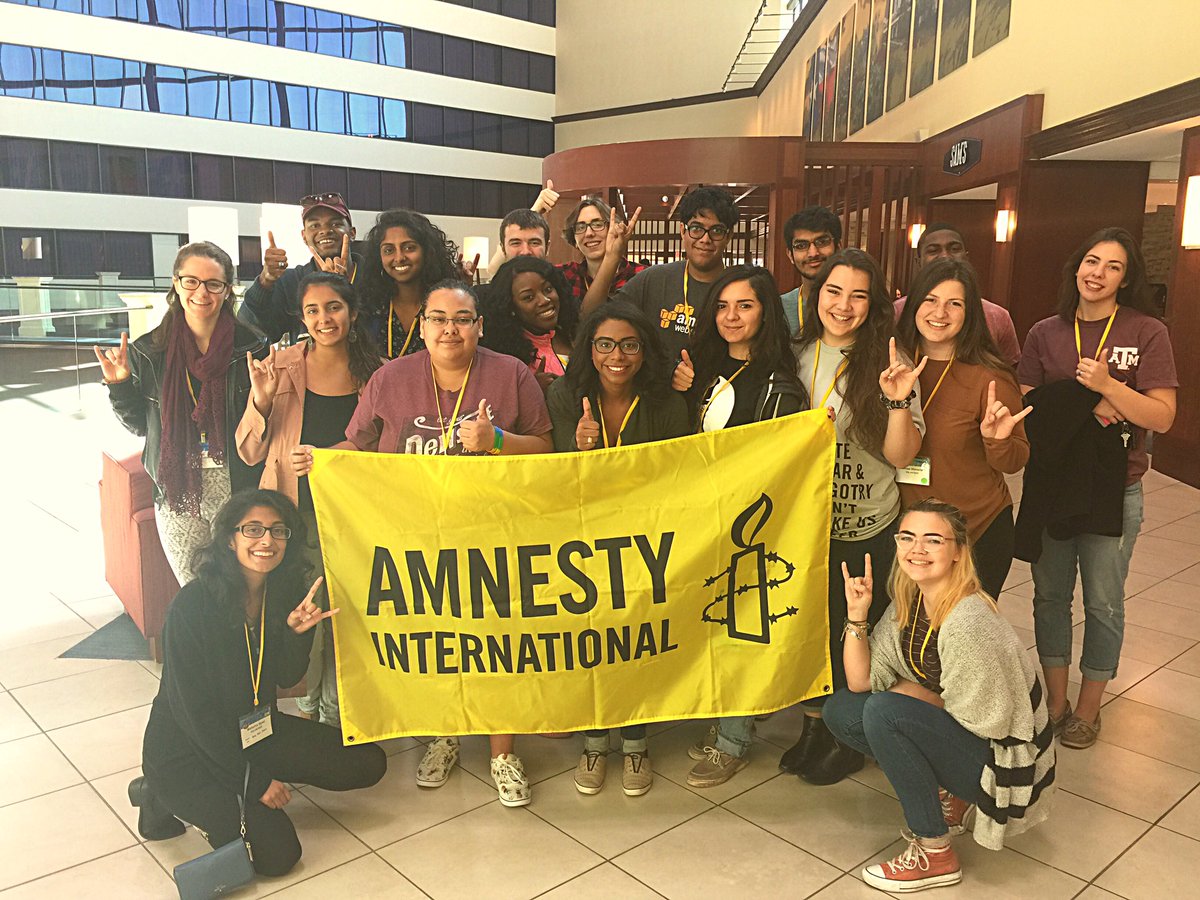 tamuamnesty's tweet photo. #Amnesty International Southern Regional #SRC2016 #tamu #aggies #UT #Longhorns #humanrights https://t.co/2oJHmEY8gm