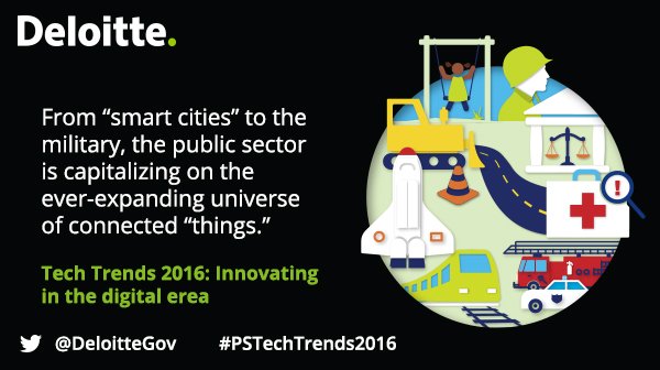DeloitteGov's tweet photo. Explore 8 #technology trends that are facing the public sector today: https://t.co/MSoI7f5K2E #PSTechTrends2016 https://t.co/GFnWKLbrrt