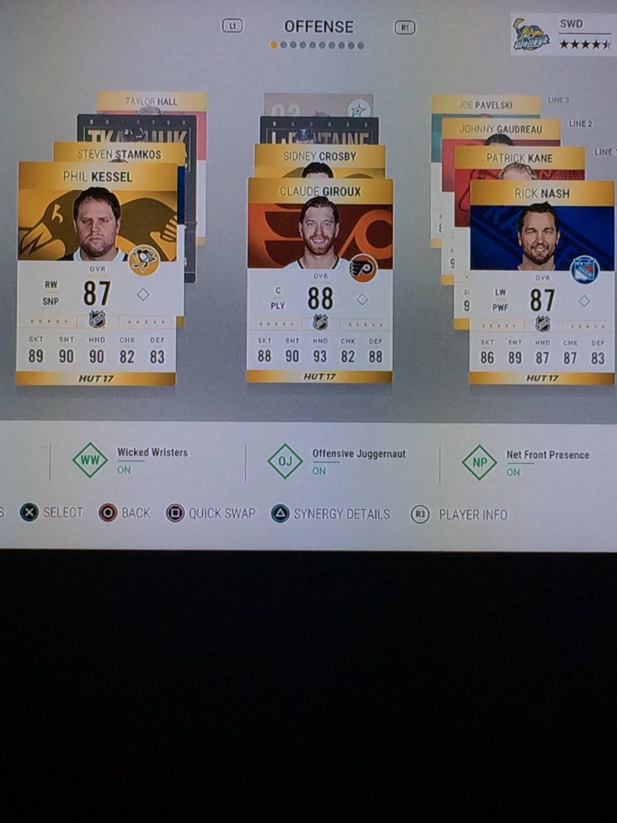 WDNps4's tweet photo. For everyone being so patient with me. I will be giving away kessel, giroux, Nash and two other players from my team. Rt+follow to enter.ps4 https://t.co/YVMr5OmpZx