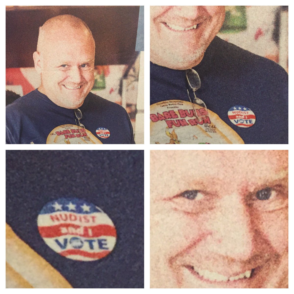 Eating pizza and saw this guy on the wall..... wtf?...... 