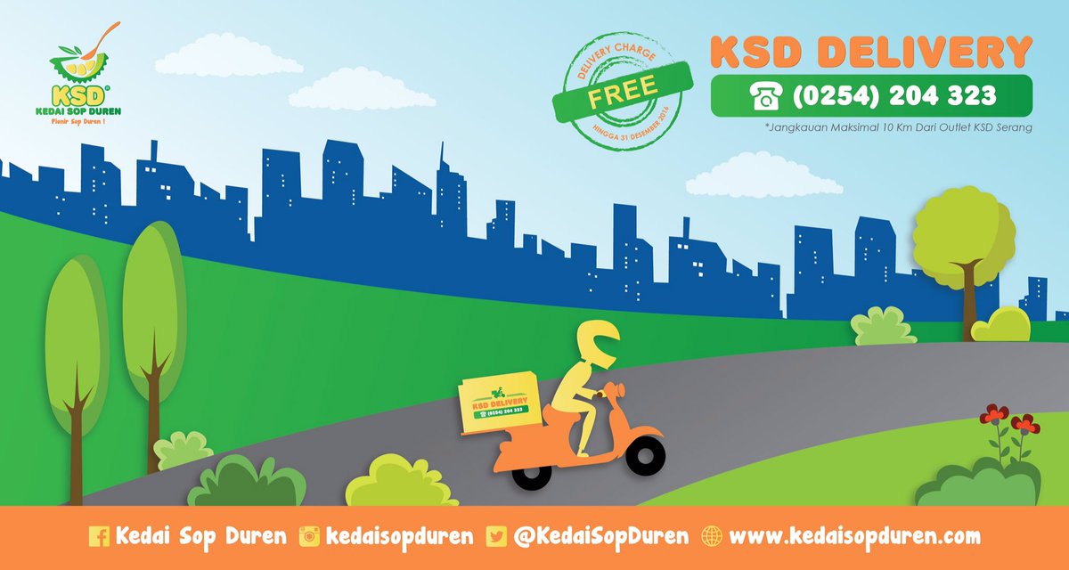 Ga usah repot, ga usah naik angkot 😄 Telepon #ksddelivery ajah! 0254-204323 u kota Serang. #PionirSopDuren