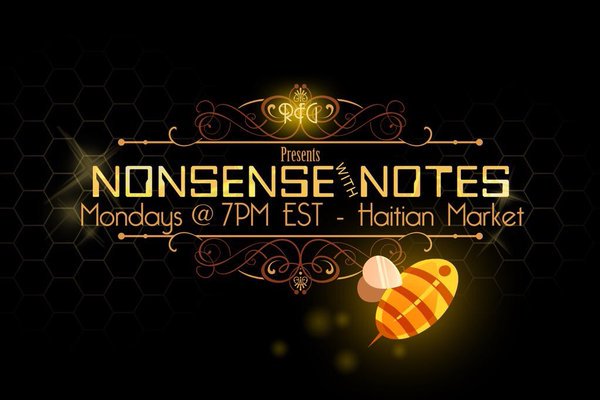 Notes_Nonsense's tweet image. See you all tomorrow for #NonsensewithNotes at 7 PM (Eastern) in the Haitian Market on @radiofreegaia Type of music? Random fun.