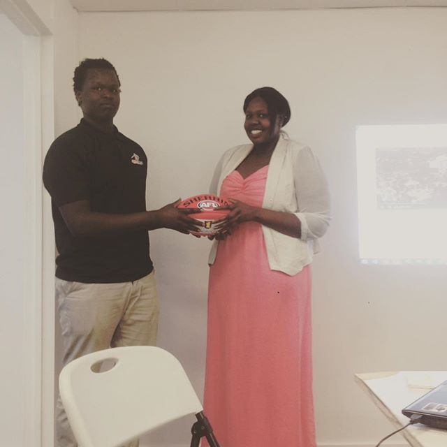 mamadaau's tweet photo. Adut Won a Football at our gathering with Simon Black Academy
#afl #footy #AFLDraft #afl2016 #aflacademy #simonblack #academy #melbourne https://t.co/Or6sIe8hVr