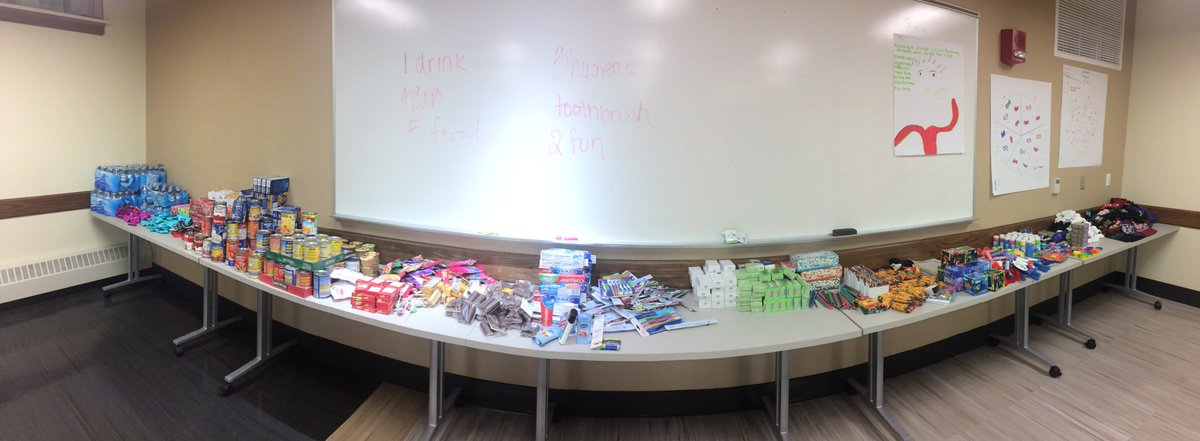 OhioUniSCEC's tweet photo. Look at all of the great supplies that our incredible organization gathered to give to local Athens children!  #SCEC #OhioUniversity #Athens https://t.co/zaYfdM2p9N