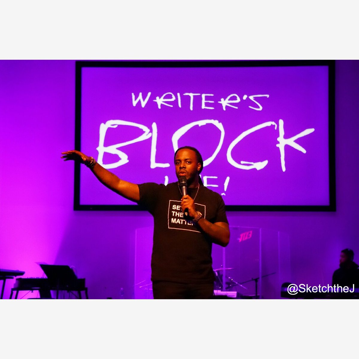 SketchtheJ's tweet photo. Follow me on IG (@SketchtheJ) to see Stories from the #WritersBlockLive with Tony Ri'Chard, IZZE & more. https://t.co/kIne921Ath