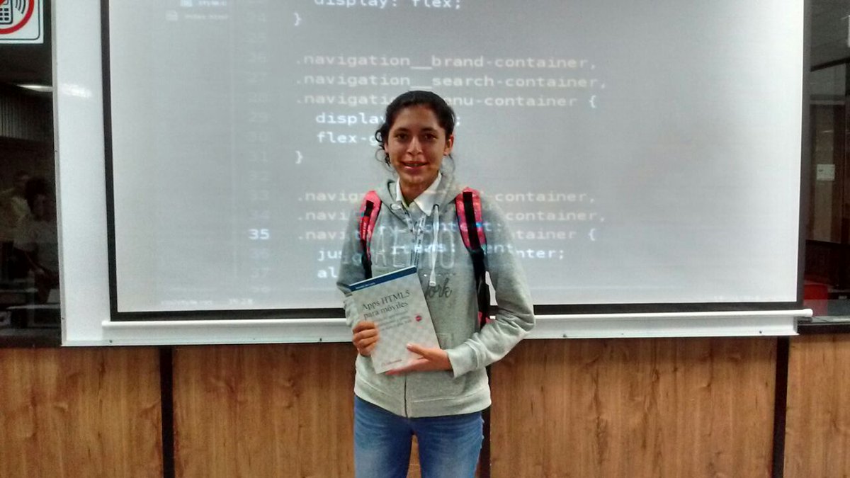 tzmli's tweet image. Obsequiamos un libro y ella fue la ganadora &amp;lt;3
#WebFundamentals #GDGWonderCoders #GDGMisantla