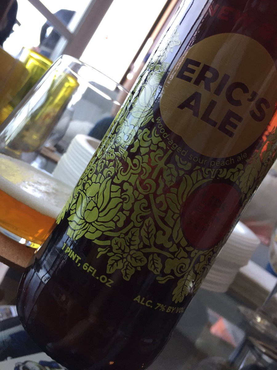 TheDonOfBeer's tweet photo. Ericโs Ale, part of @newbelgium #LipsofFaith line. Tart with some peach and buttery oak. https://t.co/EfRxVVYGzw