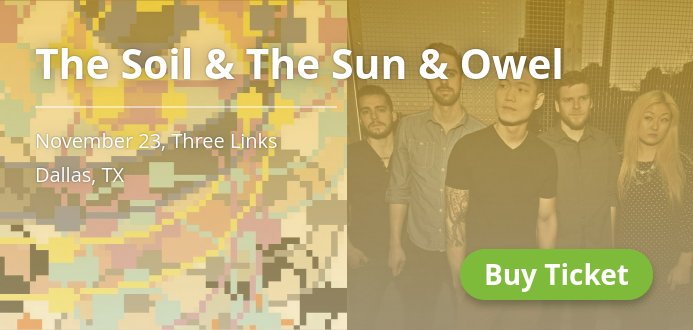 DallasRockGigs's tweet photo. 🎶 The Soil &amp; The Sun &amp; Owel, Nov 23, Grab a ticket: 🎫 https://t.co/rVRbNUAc3u https://t.co/2FFiOvPtNh