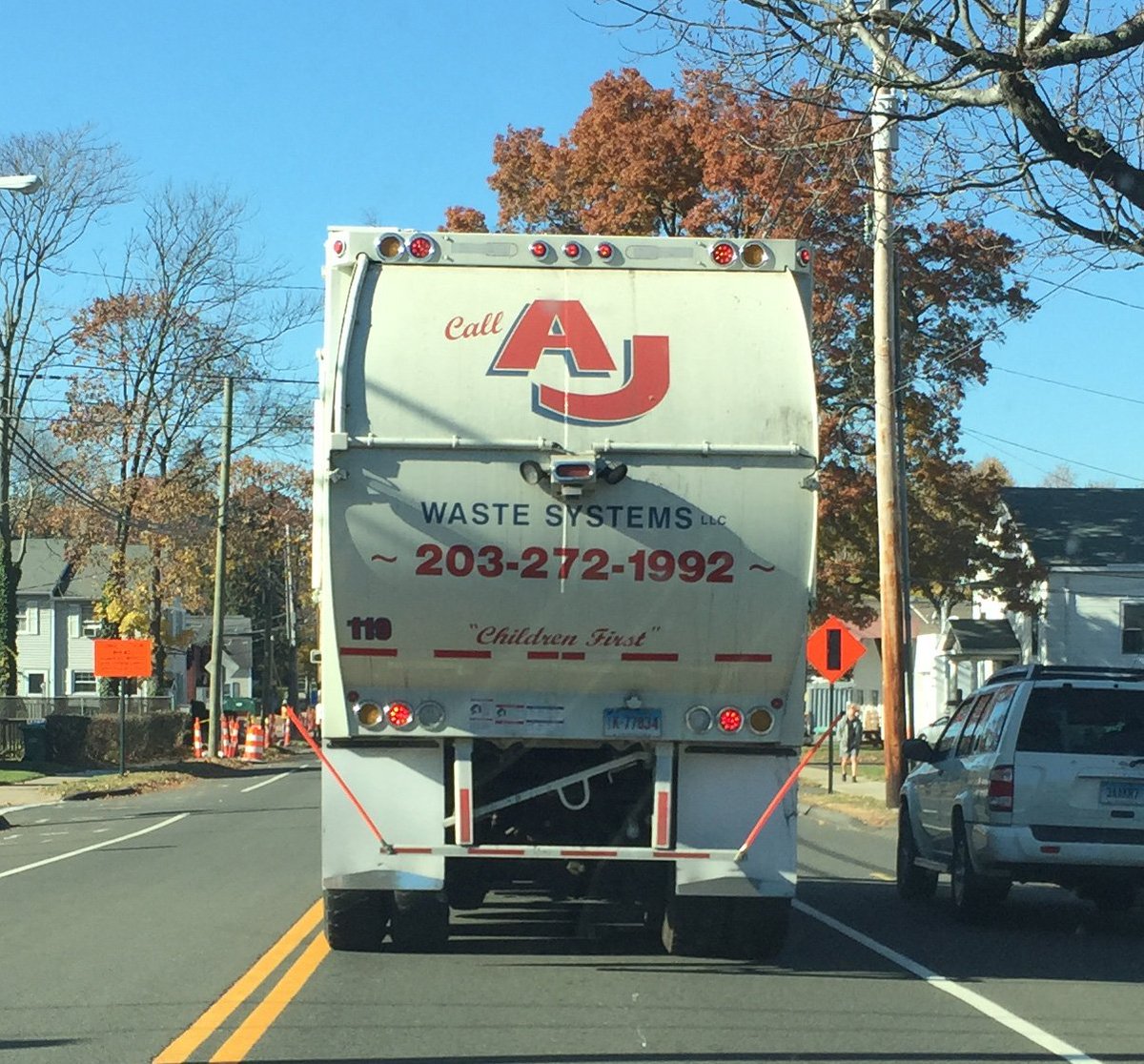 late2thetable's tweet image. terrible slogan for a garbage removal company...or an exterminator #childrenfirst