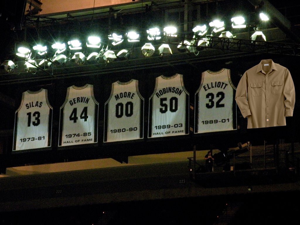 spurs retired jerseys