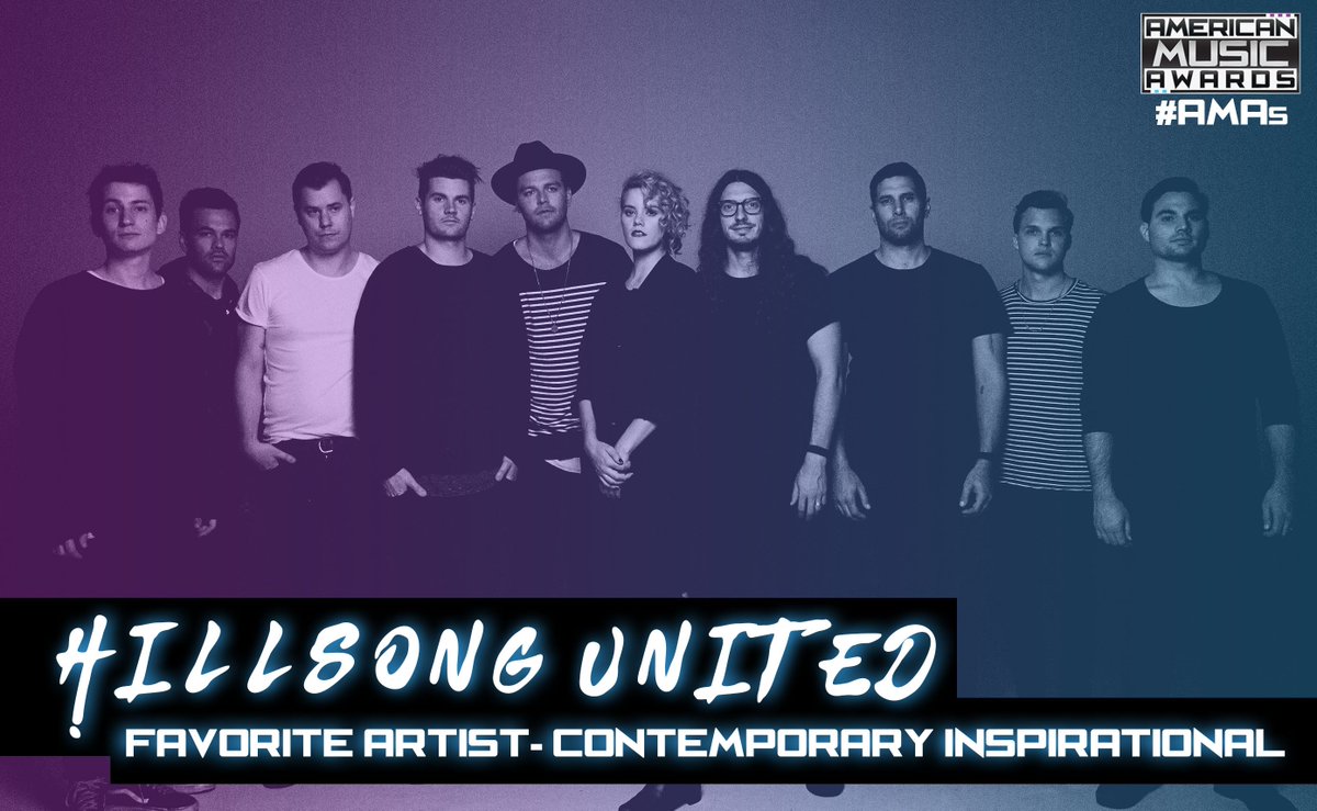 AMAs's tweet image. Your #AMAs Favorite Artist - Contemporary Inspirational winner, @hillsongunited! ✨