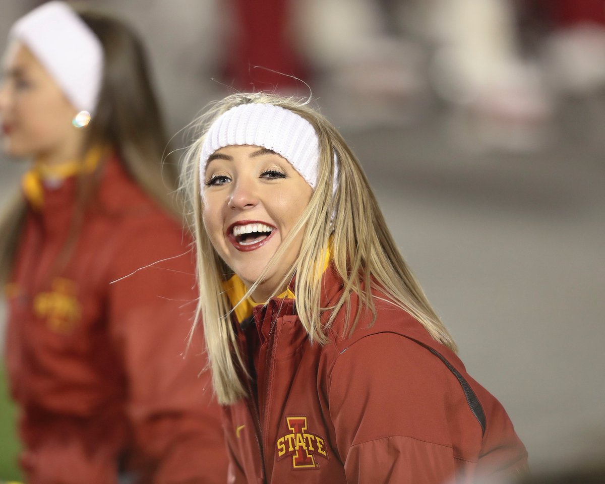 ReeseStrickland's tweet photo. @RasmussenRuth you have a smile on your face.... Even on the coldest days. #CyclONEnation #SEPolkRams https://t.co/swZM2noT3v